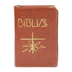 BIBLIA DE APARECIDA MÉDIA - ZÍPER MARROM